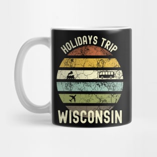 Holidays Trip To Wisconsin, Family Trip To Wisconsin, Road Trip to Wisconsin, Family Reunion in Wisconsin, Holidays in Wisconsin, Vacation Mug